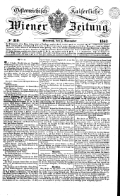 Wiener Zeitung 18421109 Seite: 1