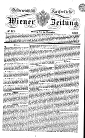 Wiener Zeitung 18421114 Seite: 1