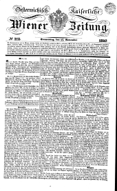 Wiener Zeitung 18421117 Seite: 1