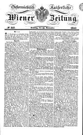 Wiener Zeitung 18421126 Seite: 1