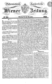 Wiener Zeitung 18421219 Seite: 1