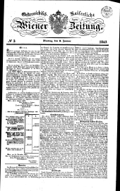 Wiener Zeitung 18430103 Seite: 1