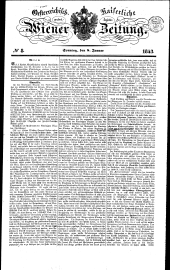 Wiener Zeitung 18430108 Seite: 1