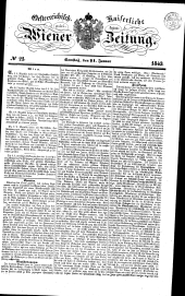 Wiener Zeitung 18430121 Seite: 1