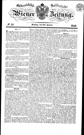 Wiener Zeitung 18430124 Seite: 1