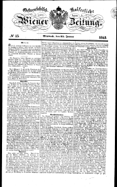 Wiener Zeitung 18430125 Seite: 1