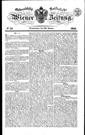 Wiener Zeitung 18430126 Seite: 1