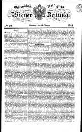 Wiener Zeitung 18430129 Seite: 1