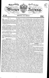 Wiener Zeitung 18430201 Seite: 1