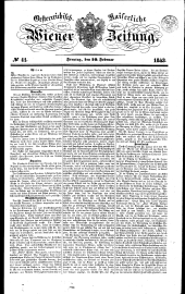 Wiener Zeitung 18430210 Seite: 1