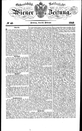 Wiener Zeitung 18430217 Seite: 1