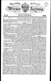 Wiener Zeitung 18430219 Seite: 1