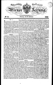 Wiener Zeitung 18430221 Seite: 1