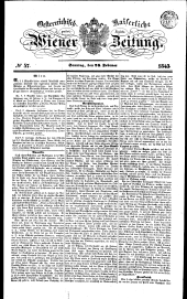 Wiener Zeitung 18430226 Seite: 1