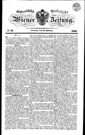 Wiener Zeitung 18430228 Seite: 1