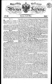 Wiener Zeitung 18430303 Seite: 1