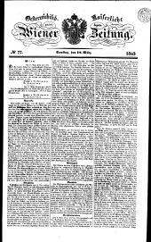 Wiener Zeitung 18430318 Seite: 1