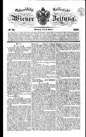 Wiener Zeitung 18430403 Seite: 1