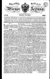 Wiener Zeitung 18430405 Seite: 1