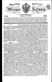 Wiener Zeitung 18430407 Seite: 1