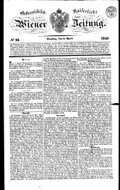 Wiener Zeitung 18430408 Seite: 1