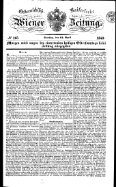 Wiener Zeitung 18430415 Seite: 1