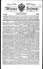 Wiener Zeitung 18430424 Seite: 1