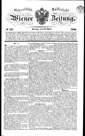 Wiener Zeitung 18430428 Seite: 1