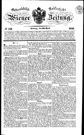 Wiener Zeitung 18430430 Seite: 1
