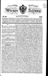 Wiener Zeitung 18430518 Seite: 1
