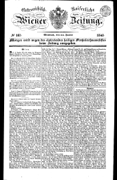 Wiener Zeitung 18430614 Seite: 1