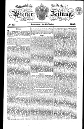 Wiener Zeitung 18430629 Seite: 1