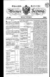 Wiener Zeitung 18430703 Seite: 1