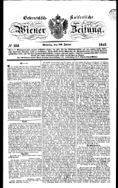 Wiener Zeitung 18430710 Seite: 1