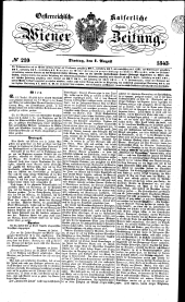 Wiener Zeitung 18430801 Seite: 1