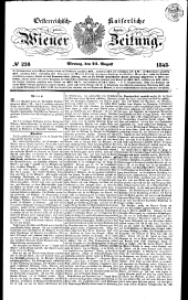 Wiener Zeitung 18430821 Seite: 1