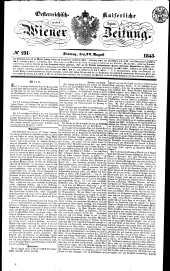 Wiener Zeitung 18430822 Seite: 1