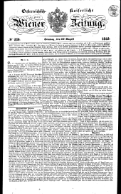 Wiener Zeitung 18430827 Seite: 1