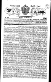 Wiener Zeitung 18430828 Seite: 1