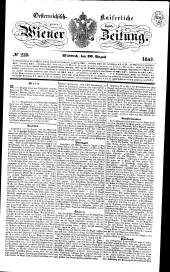 Wiener Zeitung 18430830 Seite: 1