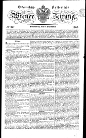 Wiener Zeitung 18430907 Seite: 1