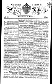 Wiener Zeitung 18430921 Seite: 1