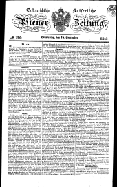 Wiener Zeitung 18430928 Seite: 1