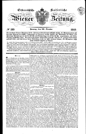 Wiener Zeitung 18431013 Seite: 1