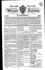 Wiener Zeitung 18431020 Seite: 1