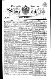 Wiener Zeitung 18431022 Seite: 1