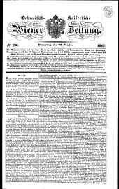 Wiener Zeitung 18431026 Seite: 1