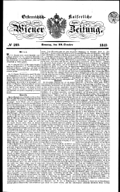 Wiener Zeitung 18431029 Seite: 1