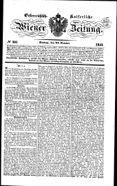 Wiener Zeitung 18431031 Seite: 1