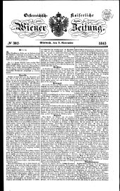 Wiener Zeitung 18431101 Seite: 1